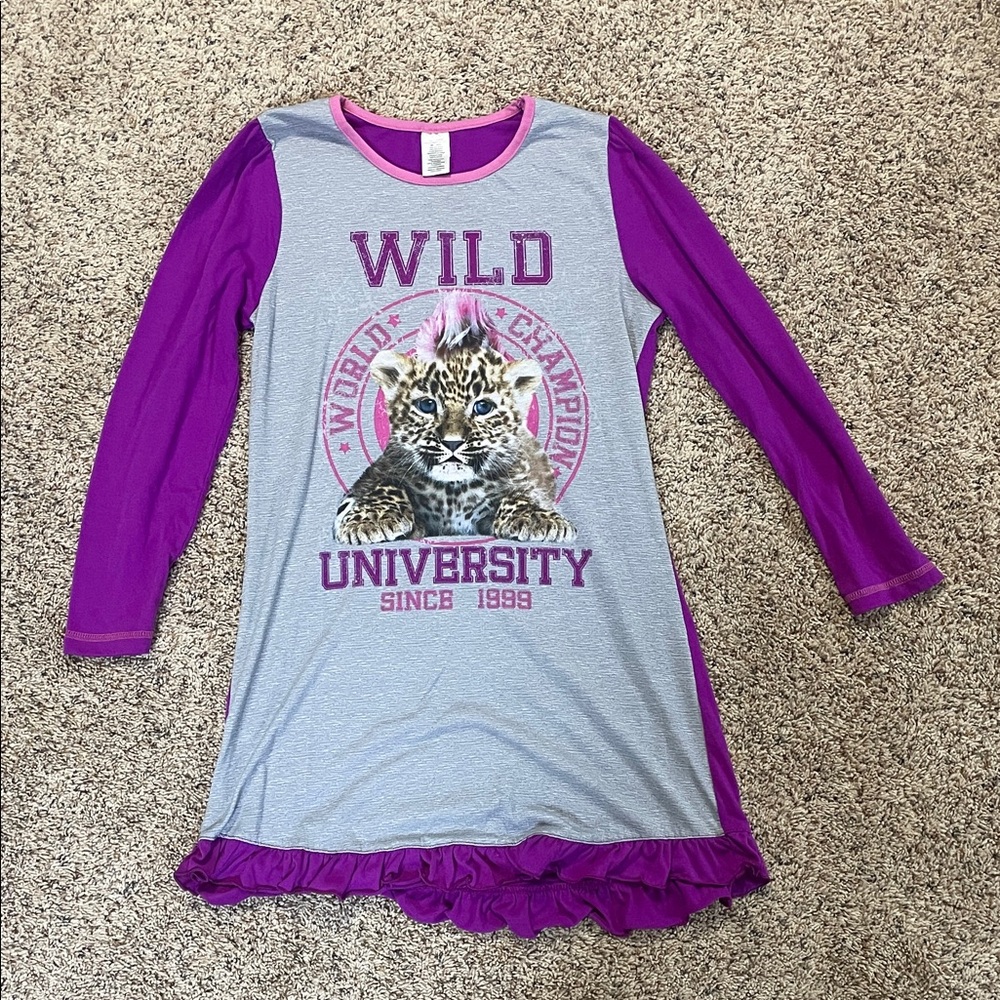 Kids' Purple and Gray Nightgown